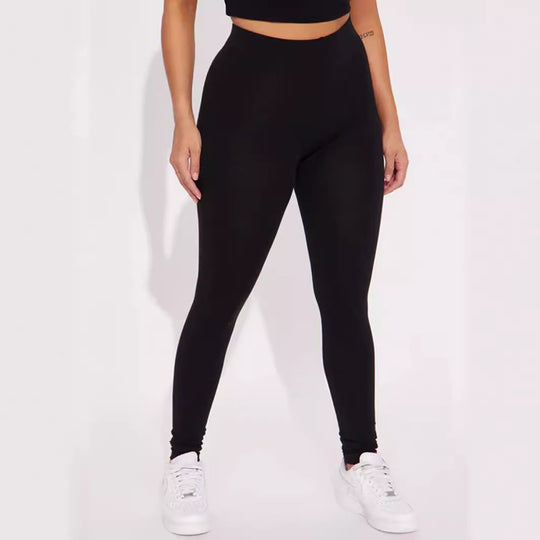 Damen Leggings mit hohem Bund und figurformendem Schnitt R&B