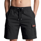 Herren Cargo-Shorts mit elastischem Bund und praktischen Taschen R&B