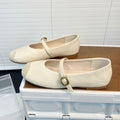 Damen elegante Ballerinas mit dekorativem Riemen und edler Schnallenverzierung R&B