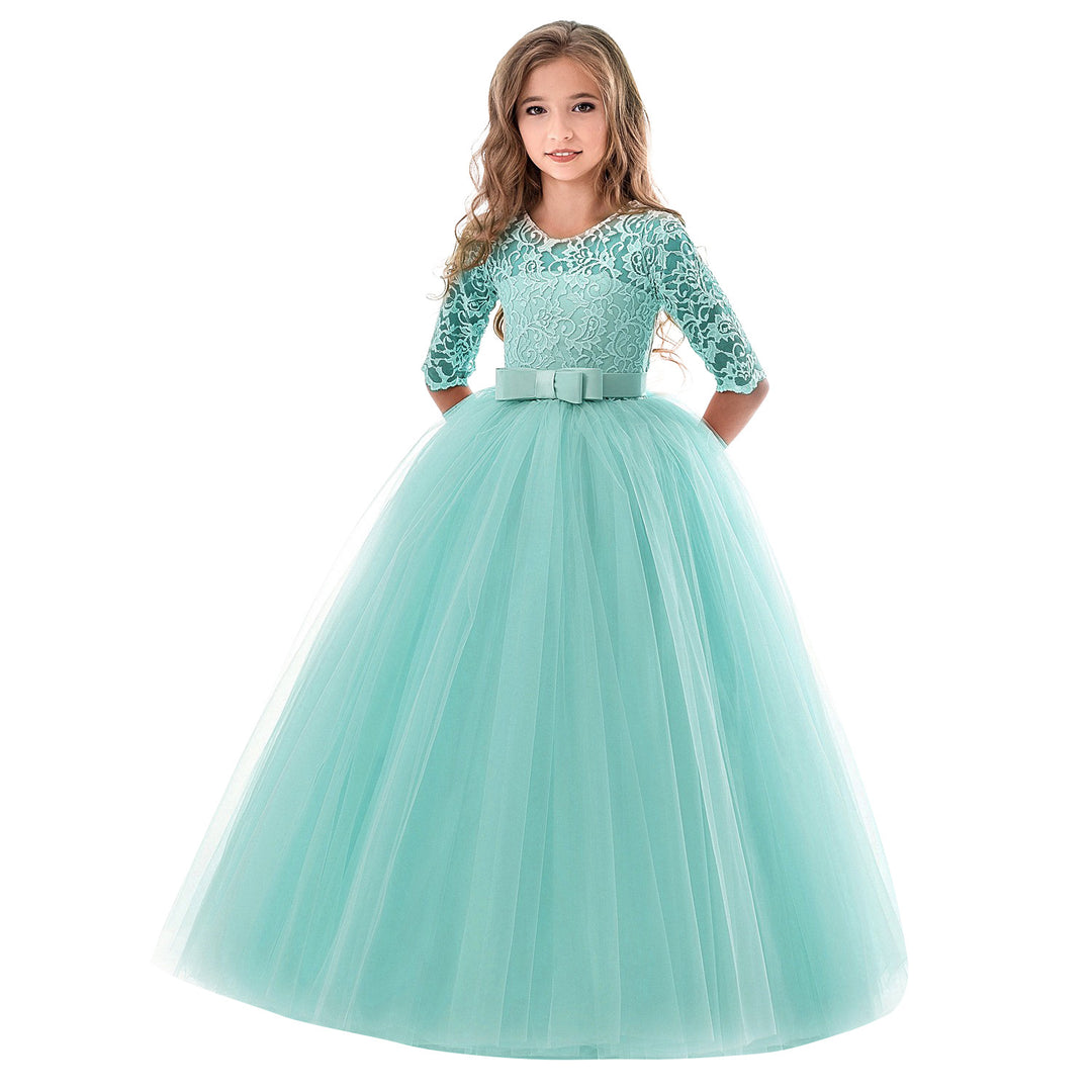 Damen Prinzessinnenkleid mit Spitzenoberteil und Tüllrock R&B