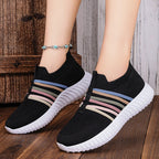 Damen Atmungsaktive Sneaker mit elastischem Einstieg und rutschfester Sohle R&B