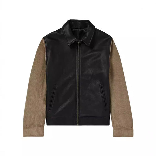 Herren modische jacke mit Cordärmel R&B