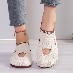 Damen atmungsaktive Laufchuhe mit flexiblem Strick-Obermaterial R&B