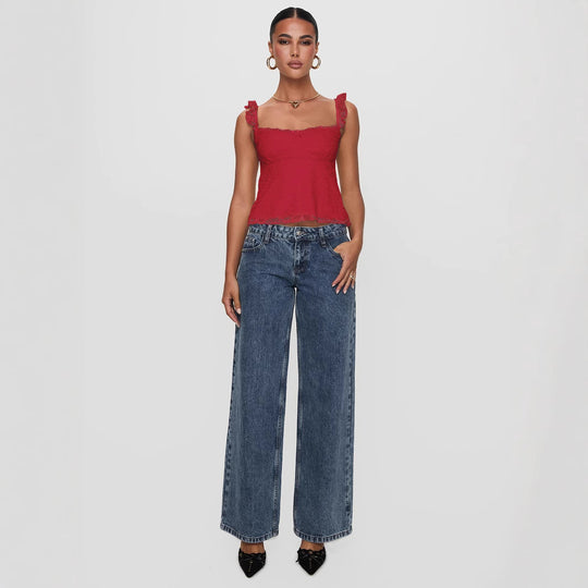 Damen Spitzen Top R&B