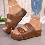 Damen Komfortable Sandalen mit Plattform R&B