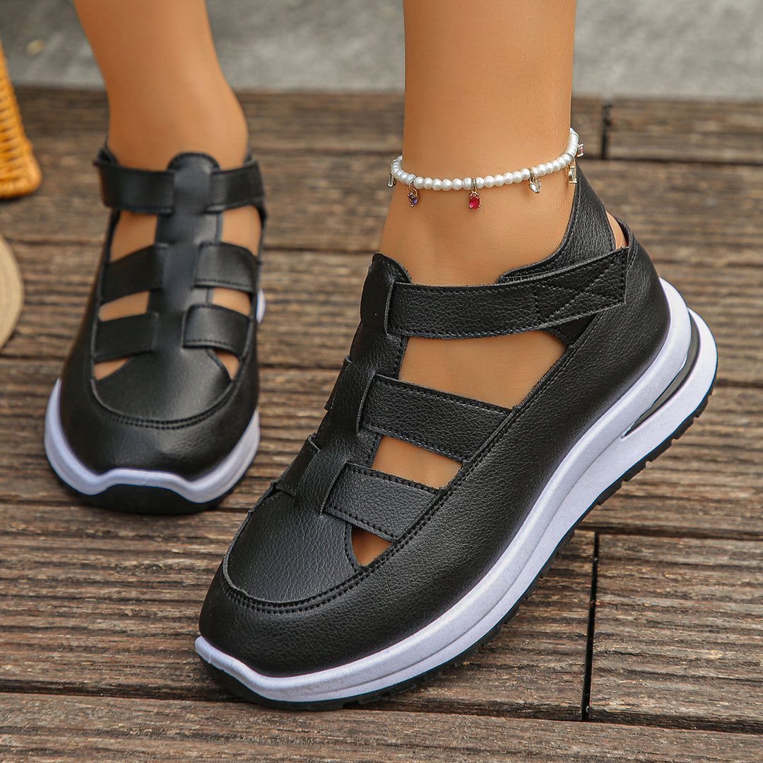 Damen bequeme Sport-Sandalen mit elastischen Riemen R&B