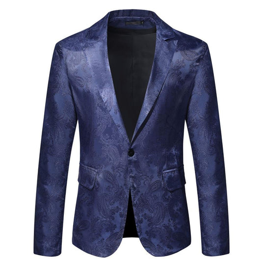 Herren eleganter Blazer mit Paisleymuster R&B