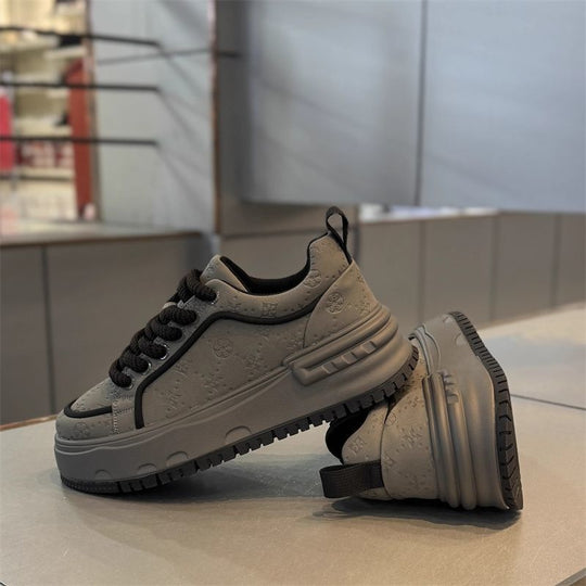 Damen modische Chunky Sneakers mit rutschfester Sohle und atmungsaktivem Obermaterial R&B