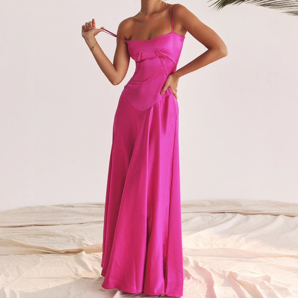 Damen Elegantes Abendkleid mit tailliertem Schnitt und schwingendem Rock R&B