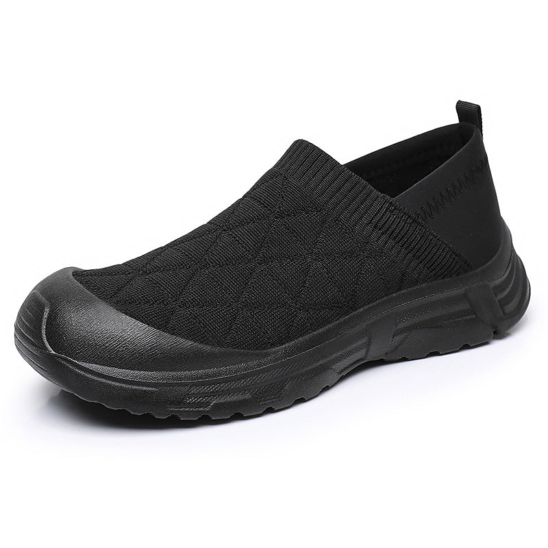 Damen atmungsaktive Slip-On Freizeitschuhe mit flexiblem Obermaterial R&B