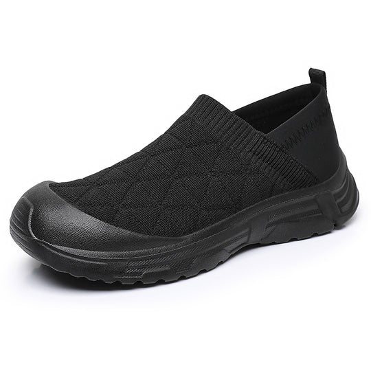 Damen atmungsaktive Slip-On Freizeitschuhe mit flexiblem Obermaterial R&B