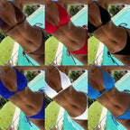 Damen Triangel-Bikini mit verstellbaren Trägern und charmantem Knoten R&B