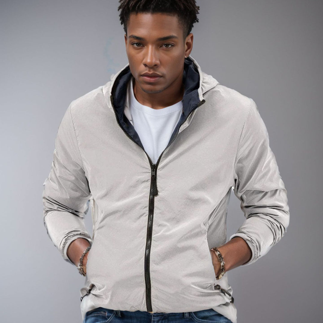 Herren winddichte Übergangsjacke mit praktischen Taschen R&B