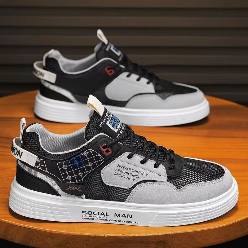 Damen Sportliche Sneaker mit atmungsaktiven Mesh-Einsätzen und dämpfender Sohle R&B