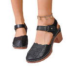 Damen Clogs mit floralen Perforationen und Komfort-Fersenriemen R&B