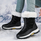 Damen Warmgefütterte Winterstiefel mit rutschfester Sohle und komfortablem Reißverschluss R&B