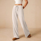 Damen weite und bequeme Loungehose aus Rippstoff R&B
