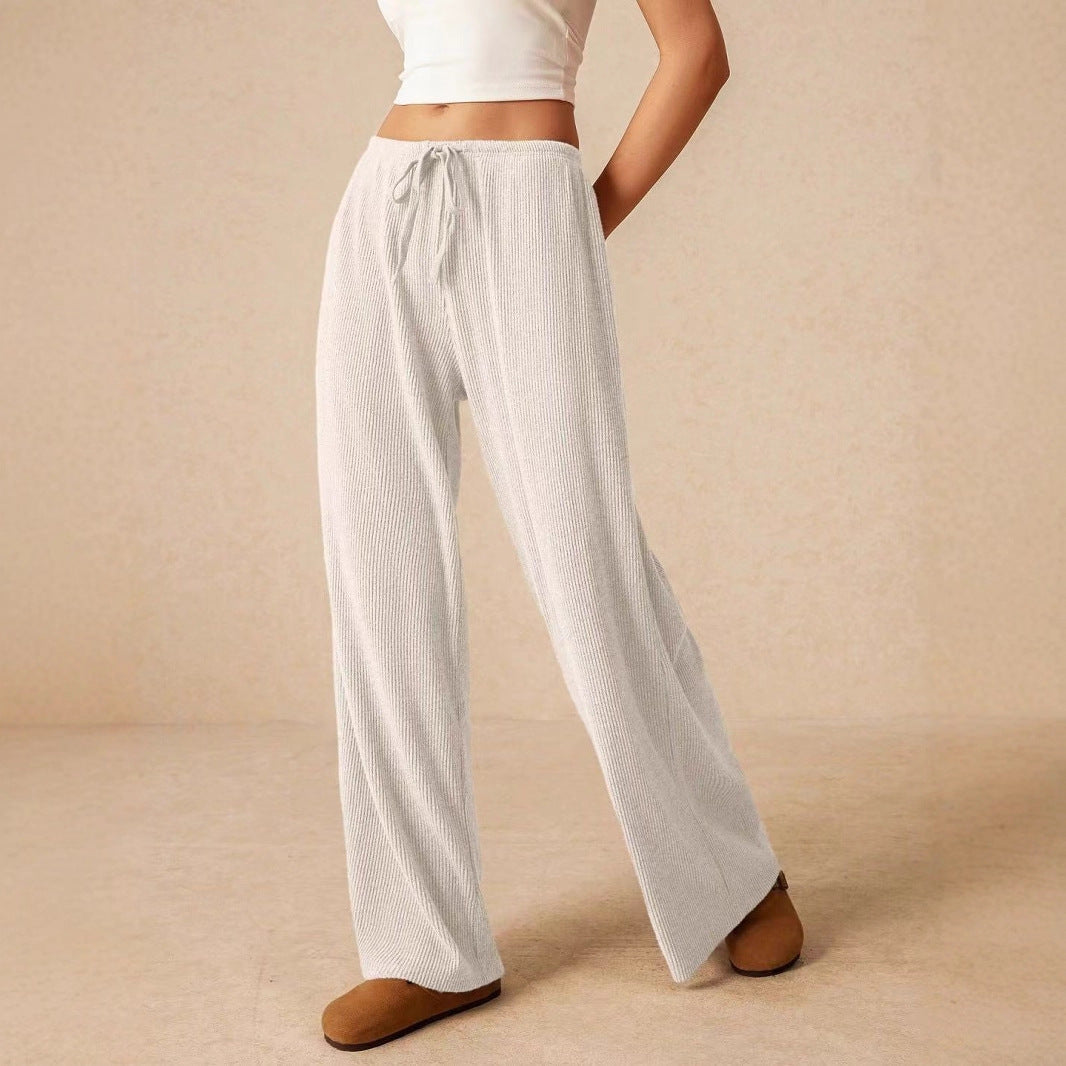Damen weite und bequeme Loungehose aus Rippstoff R&B