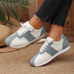 Damen Sportliche Freizeit Sneakers mit strapazierfähigem Obermaterial und rutschfester Sohle EB