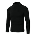 Herren Rollkragenpullover mit geripptem Design R&B