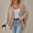 Damen Weite Strickjacke mit asymmetrischem Schnitt und luxuriösem Tragekomfort