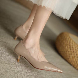 Damen elegante Slingback-Pumps mit spitzem Zehenbereich R&B