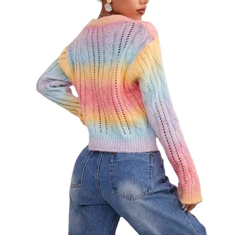 Damen kuschelige Strickjacke mit voluminösen Ärmeln und einzigartigem Zopfmuster R&B