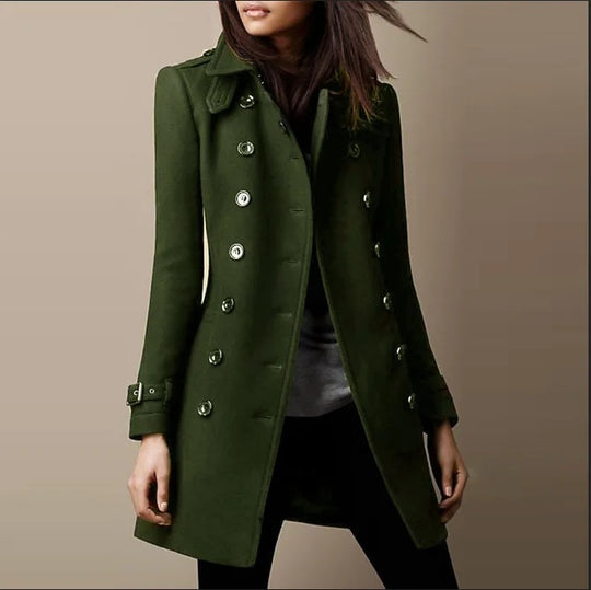 R&B | Eleganter Langer Trenchcoat