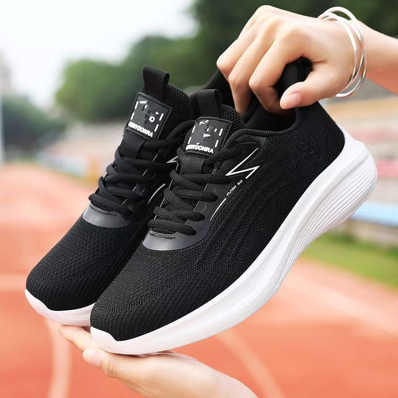 Damen Sportliche Lauf-Sneaker mit atmungsaktiver Oberflächenstruktur und stoßdämpfender Sohle R&B