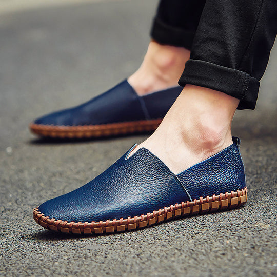 Damen Mokassins im klassischen Design aus hochwertigem Leder R&B