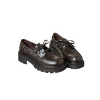Damen elegante Plateau Schnürschuhe mit stabiler Sohle und modischem Design R&B