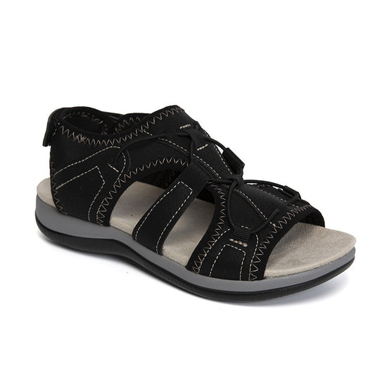 Damen Sportliche Freizeitsandalen mit flexiblem Riemendesign und geschlossenem Fersenbereich R&B