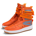 Damen High-Top Sneakers mit innovativem Schnürsystem und atmungsaktiver Netzstruktur R&B