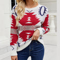 R&B | Geometrischer Strickpullover Mit Modernem Look