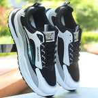 Damen Sportliche Sneakers mit atmungsaktiver Mesh-Oberfläche und stoßdämpfender Sohle R&B