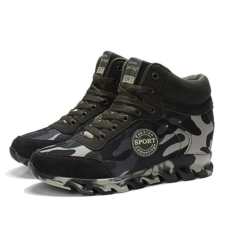 Damen Sportliche Chuck-Sneaker mit Camouflage-Muster