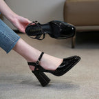 Damen Slingback-Pumps mit elegantem Plateau und komfortablem Blockabsatz