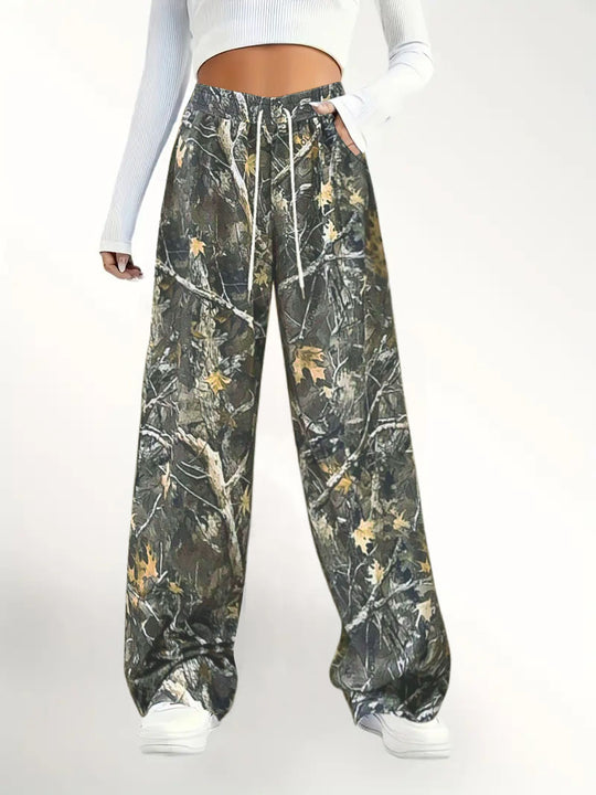 Damen Camouflage Freizeit-Hosen R&B