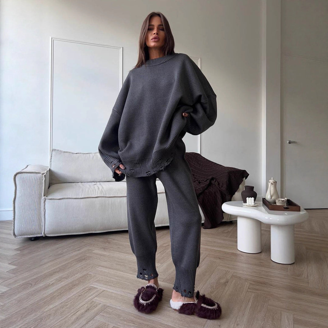 Damen Weites Strickensemble mit raffinierten Details R&B