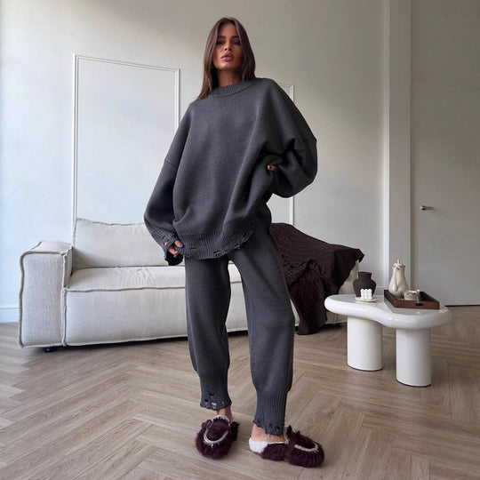 Damen Weites Strickensemble mit raffinierten Details R&B