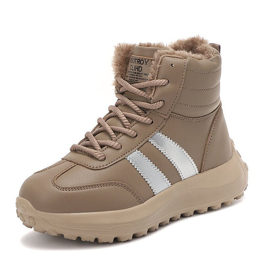 Damen Hohe und isolierte Winterstiefel mit rutschfester Sohle R&B
