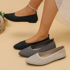 Damen Ballerinas mit funkelndem Glitzerdesign R&B