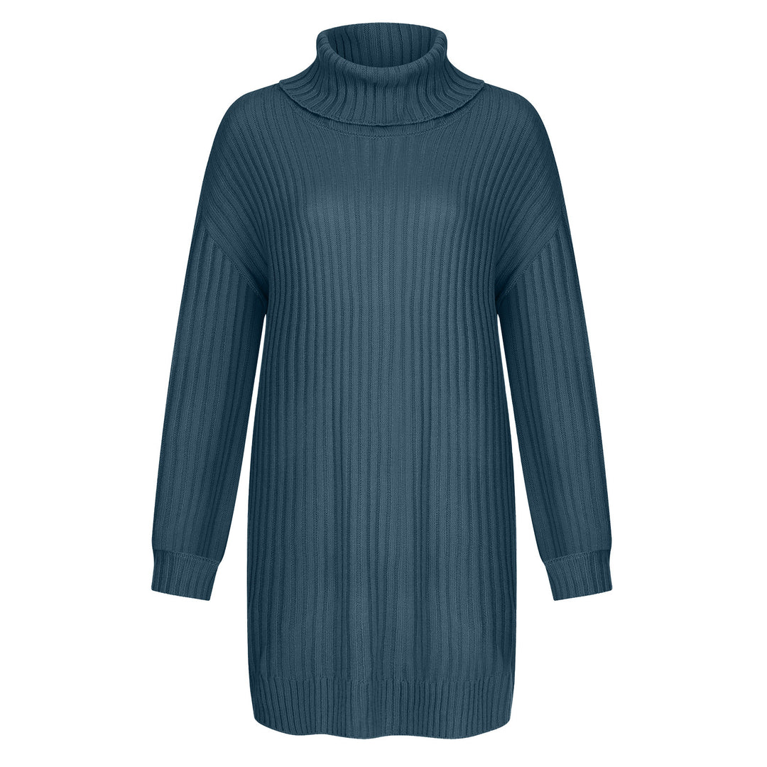 Damen Grobstrick Rollkragenpullover im lässigen Schnitt R&B
