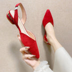 Damen Slingback-Pumps mit elegantem spitzem Design und komfortablem Absatz R&B