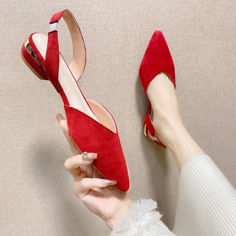 Damen Slingback-Pumps mit elegantem spitzem Design und komfortablem Absatz R&B