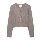 Damen Strickjacke mit Knopfleiste und lässigem Schnitt R&B