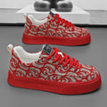Damen Modische Sneaker mit einzigartigem grafischen Muster und rutschfester Sohle