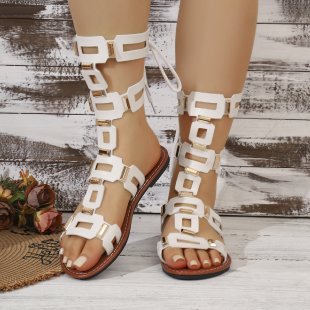 Damen Gladiatorsandalen mit modischer Schnallenverzierung R&B