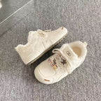 Damen Sneaker mit kuscheligem Innenfutter und dekorativen Applikationen R&B