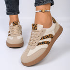 Damen Sneakers mit stylischem Leo-Design und bequemer Dämpfung R&B
